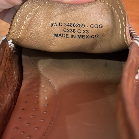 FRYE Lewis Venetian Slip‎ On Loafer Men’s Brown Tan Leather Size 9.5 main image 9